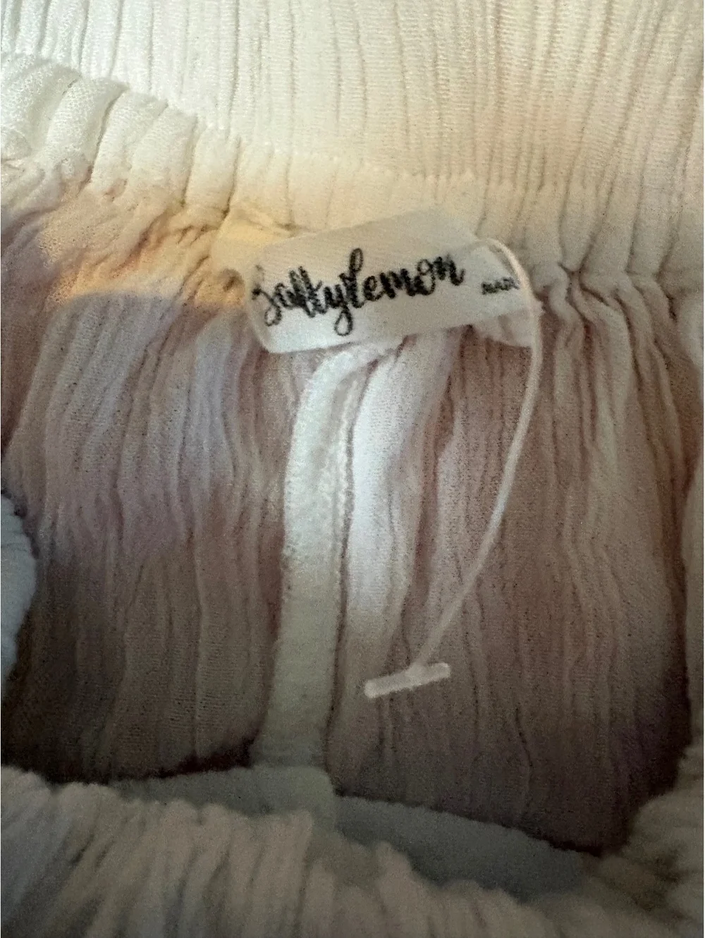 NWOT Wide Leg Flowy Wrap Pants - White Rayon - Medium
